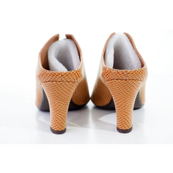 J. Renee Franca Mule Heels Faux Snakeskin Women's Sz 8.5N Shoes - Picture 14 of 15